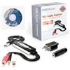 Digitpro Scheda di acquisizione audio digitale USB 2.0 per dischi in vinile, Grabber audio per cassette a convertitore MP3 digitale, supporto Win7/8/10 XP Mac OS
