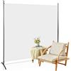 Jaxguom Paravento Divisorio 180x180 cm, Separé Frangivista Bianco