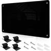 tonhui 43.5 x 30 cm Nero Metallo Lavagna Magnetica da Parete per Calamite - Scrivibile e Cancellabile, per visualizzare magnetiche barattoli di spezie, appunti, foto, adatta a cucina, frigo, muro