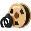 DEEPLEE Filamento PLA Basic 1.75 mm, Bobina da 1 kg Nero, Precisione ±0.02 mm, Avvolgimento Antiostruzione per Stampanti FDM