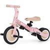 Petite&Mars Turbo 5-in-1 Triciclo, Scalabile, Multifunzionale, Regolabile, 1,5 - 5 Anni, Rosa Bosco