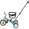 Petite&Mars Turbo 5 in 1 Triciclo evolutivo - Bicicletta da bambino multifunzione regolabile, 1,5 - 5 anni (verde Dino)