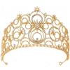 XUANHEY Corona da principessa da donna cosplay corona regina corona vintage decorazione copricapo per Halloween, carnevale, compleanno, matrimonio, festival, feste, accessori per capelli