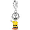 GNOCE Ciondolo con Ciondolo Peanuts in Piedi Ciondolo Snoopy in Argento Sterling 925 Ciondoli per Donne e Ragazze Gioielli Regalo per i Fan