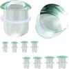 ZS 1 Paio Dilatatore Piercing Singoli Vetro, 6g - 9/16 Dilatatori Auricolari Trasparenti Orecchino Piercing Ear Stretch Expanders Per Donna Uomo (Trasparente,1/2(12mm))