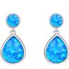 POPLYKE Larimar/pietra di luna/opale/labradorite/quarzo rosa orecchini da donna in argento Sterling a goccia orecchini gioielli regalo per le donne