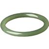 CHTKAGV Bracciale rigido rotondo fine in giada bianca(B,55-56mm)