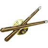 Miniblings Bacchette Bacchette Spilla Pin Tamburo Tamburi percussioni - Gioielli Handmade Ho Pin Button Pins