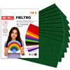 Sidi Global Market SIDI Feltro Verde Scuro 10 Fogli 20x15 Tessuto Hobbistica DIY