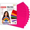 Sidi Global Market SIDI Feltro Fucsia 10 Fogli 20x30 Tessuto Hobbistica DIY