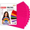 Sidi Global Market SIDI Feltro Fucsia 5 Fogli 20x15 Tessuto Hobbistica DIY
