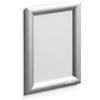 Durable Cornice a scatto in alluminio A5, fissaggio con bande biadesive o viti, 1 pezzo, argento, 479523