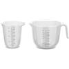 Mepal - Set di 2 misurini Chef it, scala incisa facilmente leggibile, manico ergonomico, materiale leggero, 500 + 1000 ml, trasparente