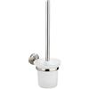 Wenko Porta scopino per WC Cuba, Zinco pressofuso, Opaco, 11.5 x 35 x 15 cm
