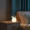 M mimotec - Lampada da comodino touch per bambini a forma di topo, temperatura calda (3000K) + temperatura fredda (6500K), design creativo ideale per bambini con finitura opale. LM9204