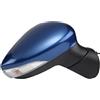 Rdtnvc Specchio Per Ford Per Fiesta Mk7 MK8 2009 2010 2011 2012 2013 2014-2017 Specchietto Retrovisore Laterale Elettrico Completo Portiera Specchietto Retrovisore Esterno(Blue-Right Side)
