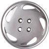 RYELDOM Copricerchi 13 Pollici Compatibili con Fiat Punto, Set 4 Coppe Ruota Auto in Nylon Flessibile e Resistente, Copriruota con Fissaggio Stabile, Made in Italy