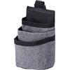 Cabilock Borsa Portaoggetti per Portiera Auto Gancio, Organizer Multitasche Oxford Grigio, Tasca Porta Telefono Foro per Cavo di Ricarica, Salvaspazio per Interni Auto