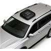 AUTUMFLATGAO Telo Copriauto Automatico Con Ricarica Solare E Telecomando, Ombrello Retrattile a Copertura Totale, Riparo Esterno per Tutte Le Stagioni Con Allarme Antifurto per Berline E SUV Black-3XL+