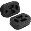 AERZETIX - C68561 - Set di 2 Supporti, silenziatore - blocco silenzioso di scarico - in gomma - compatibili con 175561, 175558, 9620378080