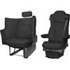 Generisch Coprisedili in ecopelle per camion, adatti per Actros SOLOSTAR MP4, MP5, nero