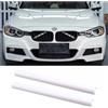 ontto 2 pezzi strisce inserto griglia anteriore auto inserti adatte per BMW X3 F25 G01 X4 F26 G02 X5 E70 F15 F85 G05 X6 F16 F86 X7 G07 strisce inserto griglia radiatore griglia auto-bianco