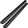Sefis moto SEFIS Barre d'ancrage en aluminium Airline 2 x 50 cm - Binario di carico stabile in alluminio per garantire la sicurezza del carico, binario Airline per camioncino, roulotte, camper, camion (nero)