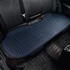 Eclove Cuscino per Sedile Auto Elegante, Cuscino Sedile Auto Anteriore in Pelle, Cuscini per CarTraspirante, Cuscino Autos Guidatore Antiscivolo, per Maggior Parte Delle Autos (Nero-Blu, 132×50 cm)