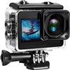 CCZRD Action Camera Vlog Touch Screen Telecomando Impermeabile Sport Cam Cattura I Dettagli Con Nitidezza(Bundle4,Only Action Camera)