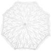 UPKOCH Ombrello Pizzo Trasparente Bianco, Parasol Vintage Leggero e Portatile | Festa Estiva, Accessorio Decorativo Elegante in Pp e Pizzo, Scena Danza e Spettacolo