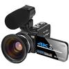 CCZRD 4K Streaming Videocamera Digitale Webcam Wifi For La Fotografia Visione Notturna A Raggi Infrarossi Outdoor 56MP Vlog Recorder Cattura Facilmente Momenti Meravigliosi(32G SD Card,Set 4)