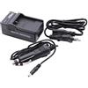 vhbw caricabatterie compatibile con Casio Exilim EX-Z650, EX-Z700GY, EX-Z700SR batterie di videocamera, reflex - Stazione di ricarica