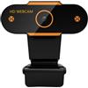Toyvian Webcam USB con Microfono Integrato per Computer e Laptop, Design Base Regolabile in Plastico Nero, Autofocus per Streaming Live e Eventi in Alta Definizione