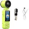Shntig Portatile 1080P Action Camera Manuale Rotazione di 180 Gradi per Vlog Video Record Handheld Action Camera Outdoor Vlogging