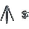 RWGVNGCLZ Treppiede da tavolo in fibra di carbonio con testa a sfera for fotocamera | Supporto compatto telescopico, supporto leggero ideale for riprese video vlog(Tripod Set A)