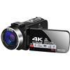 CCZRD Videoregistratore Full 4K Streaming Videocamera WIFI Videocamere Vlog Digitali UHD 48MP For Esterni Portatili For La Fotografia Cattura Facilmente Momenti Meravigliosi(No SD Card,Set 1)