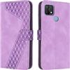 OKZone Cover per OPPO A15/OPPO A15S/A35, Custodia in PU Pelle per OPPO A15/OPPO A15S/A35, Custodia a Libro Protettiva Folio Portafoglio con Magnetica e Slot per Carte Wallet Case Flip Cover (Porpora)