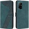 OKZone Cover per OPPO A94 4G/5G/A95 5G/F19 PRO + 5G/F19 Pro 4G, Custodia a Libro in Pelle Protettiva Folio Portafoglio con Chiusura Magnetica e Slot per Carte Wallet Case Flip Cover (Verde)