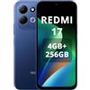 XIAOMI REDMI 17,Smartphone 4G+256GB,Helio G91-Ultra processore,display da 6,9 120Hz,Batteria da 7500mAh,Doppia fotocamera posteriore 50MP,Blu,Caricabatterie non incluso