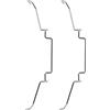 AYPOHU Morsetto clip per computer per raffreddamento ventola CPU, in Acciaio inox, filo di fissaggio, fermaglio, staffa, 2 pezzi