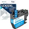 LCL LC422 LC422XL Ciano Alta capacità Cartuccia d'inchiostro(1-Pack) | Compatibile per Brother LC-422XL LC422XL LC422XLC LC422C per MFC-J5340DW MFC-J5345DW MFC-J5740DW MFC-J6540DW, MFC-J6940DW