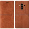 OKZone Cover per Huawei Mate 10 Pro, Custodia Flip Pelle Portafoglio Magnetica Libro con Slot Schede, Slim Silicone TPU Bumper Wallet Supporto Case, Antiurto Cover Per Huawei Mate 10 Pro (Marrone)