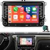 Techschermo 4GB+64GB Autoradio Android VW per Golf 7 Passat Tiguan Jetta Polo Beetle con Connettore Quadlock 52-Pin, CarPlay Android Auto Wireless DSP GPS WiFi Retrocamera