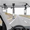 Walking Way Supporto Visiera Parasole Auto, Clip a Rilascio Rapido Regolabile 360° per GoPro Hero 13, DJI Osmo Action Pocket, Insta360 X5 Ace Pro/2, Smartphone, Accessorio Fotocamera, Supporto VLOG