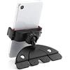 TiooDre Supporto per telefono da auto, con slot per CD, rotazione a 360°, supporto per telefono compatibile con iPhone X/8/8 Plus/7/6S Plus/5S/Samsung S8/S7, HTC, LG, per tutti i telefoni da 2,1 a 3,4