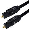 HUANGTAOLI Cavo Audio Ottico Digitale Toslink 15m, Cavo Fibra Ottico Toslink Maschio a Maschio per Home Cinema, Soundbar, TV, CD, DVD, Amplificatori