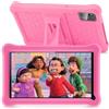 SANNUO Tablet Bambini 7 Pollici Android Tablet Touch con 8GB RAM+64GB ROM(TF 256GB), Controllo Parentale, Bluetooth, WiFi, GMS Certified, Tablet Bambini Educativo con Custodia Antiurto EVA (Rosa)