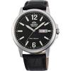 Orient Contemporary Conmuter - Orologio Uomo Automatico a Carica Manuale Casual Cinturino In Pelle Nero Cassa In Acciaio Quadrante Nero - RA-AA0C04B39B RA-AA0C04B