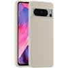HULLIN Custodia per Telefono in Silicone Colorato, Adatta per Google Pixel 8 Pro (6.7) - Bianco antico