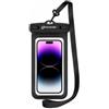 VR VETRINEINRETE Vetrineinrete® Custodia Impermeabile x Smartphone fino a 7 IPX8 Subacqueo (Nero)